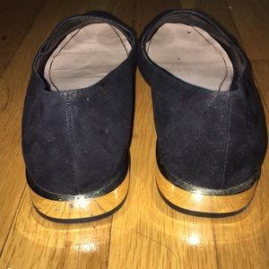 Aldo Shoes - Aldo black loafer with gold heel Aldo Shoes - Aldo black loafer with gold heel